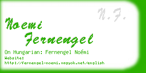 noemi fernengel business card